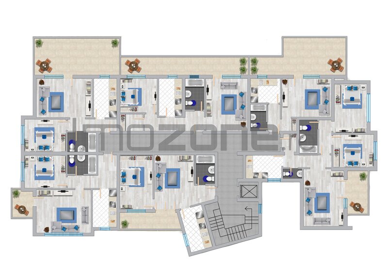 Militari, Iuliu Maniu, apartament cu 2 camere+terasa 29 mp, mobilat si utilat.
